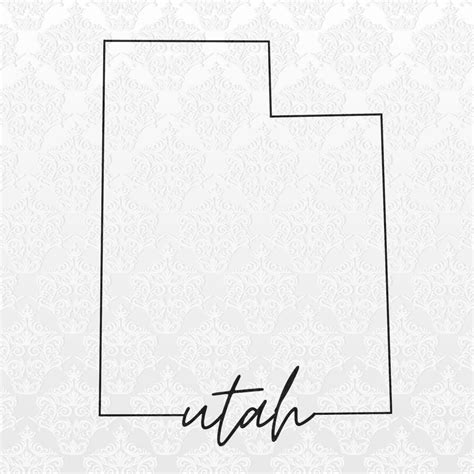 Utah State Outline Digital Files | PNG, SVG, JPEG | Cricut & Silhouette