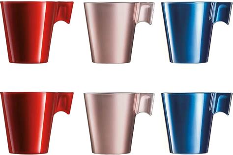 Amazon Luminarc Flashy Set Mugs Breakfast Mugs Coffee With Glass