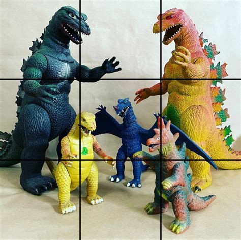 Vintage Godzilla Toy Collection