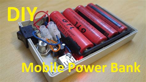 Diy External Battery Charger Mobile Power Bank Youtube