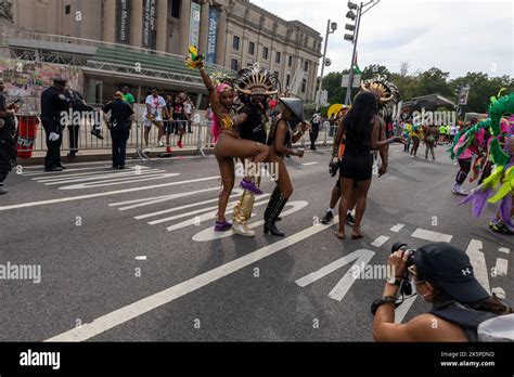 The West Indian Labor Day Parade In Brooklyn Ny With Beautiful