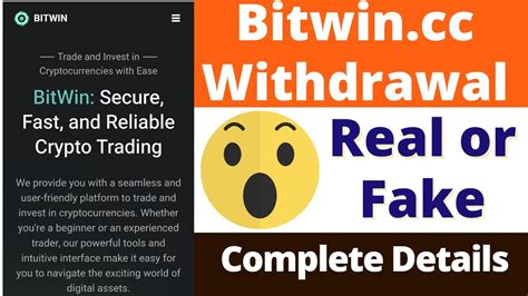 Bitwin Cc Real Or Fake Bitwin Cc Withdrawal Bitwin Cc Review Scam