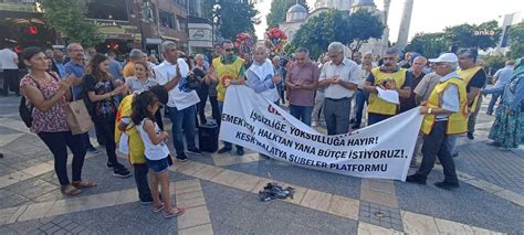 Memurlar Hayat Pahal L N Bordrolar N Yakarak Protesto Etti