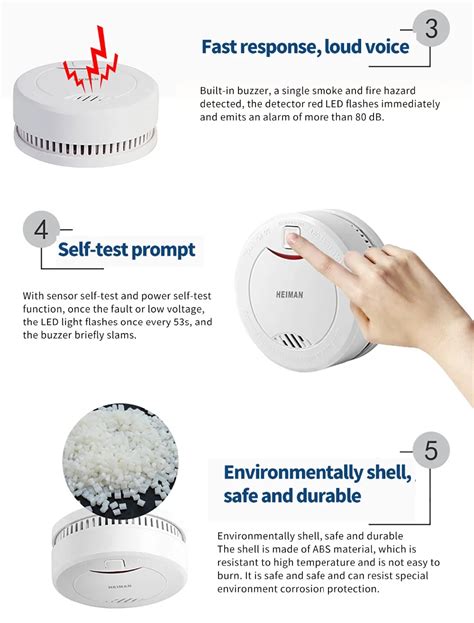 Vds En14604 Certified Conventional Smoke Detector Alarm Standalone Sensitive Smoke Detector