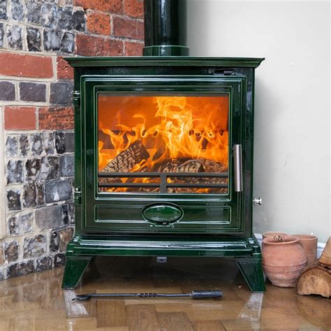 Cast Iron Ecosy Rock Landscape Multi Fuel Stove Eco Design Ready