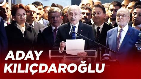 6 lı Masa nın Cumhurbaşkanı Adayı Kemal Kılıçdaroğlu Oldu YouTube