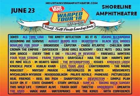 Vans Warped Tour 2024 Lineup Rumors Aggy Lonnie