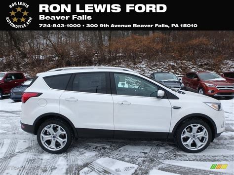 White Platinum Ford Escape Titanium Wd Photo