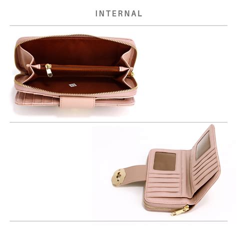 Wholesale Nude Zip Round Twist Lock Purse Wallet Agp