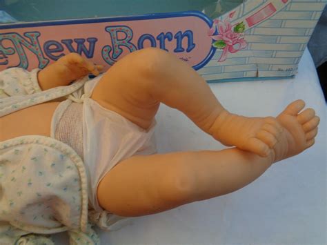 Vintage La New Born Baby Boy Anatomically Correct Berjusa Doll