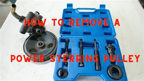 How To Remove A Power Steering Pump Pulley~~knock Off Vs Snap On Youtube