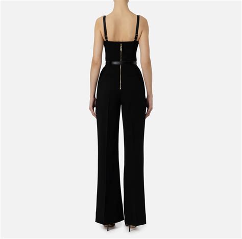 ELISABETTA FRANCHI TU01441E2 Tuta in crêpe con top bustier