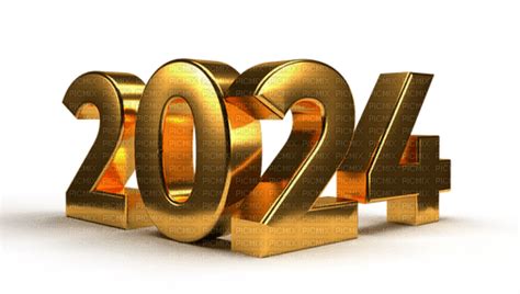 2024 Gold Text Happy New Year 2024 Celebrations Greetings