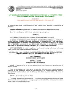 Ley General para Prevenir Cámara de Diputados ley general para