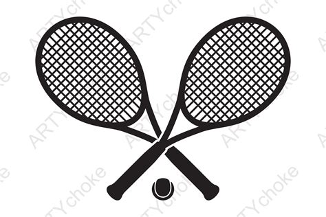 Tennis Racquet Svg File For Cricut Grafika Przez Artychokedesign