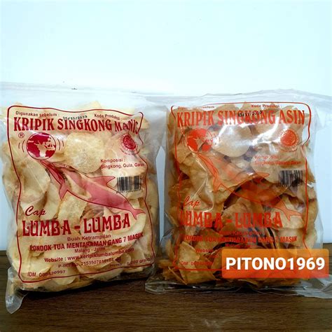 Jual Keripik Singkong Lumba Lumba Asin Manis Gr Khas Malang Shopee