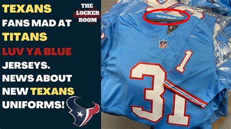 Houston Texans Fans Mad About New Tennessee Titans Oilers Jerseys