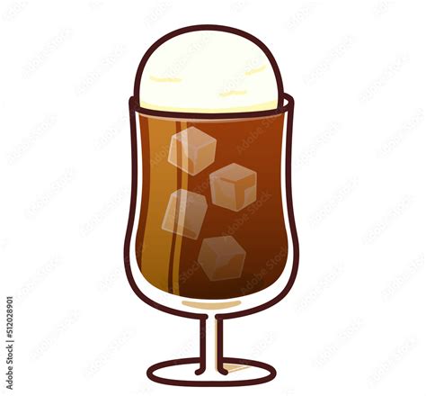 コーヒーフロート イラスト素材 Stock Illustration Adobe Stock