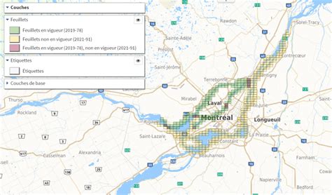 Cartes interactives Observatoire du Grand Montréal CMM