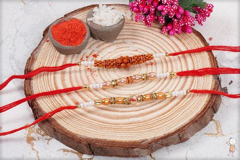 Three Set Rakhi Send Rakhi Gifts Online