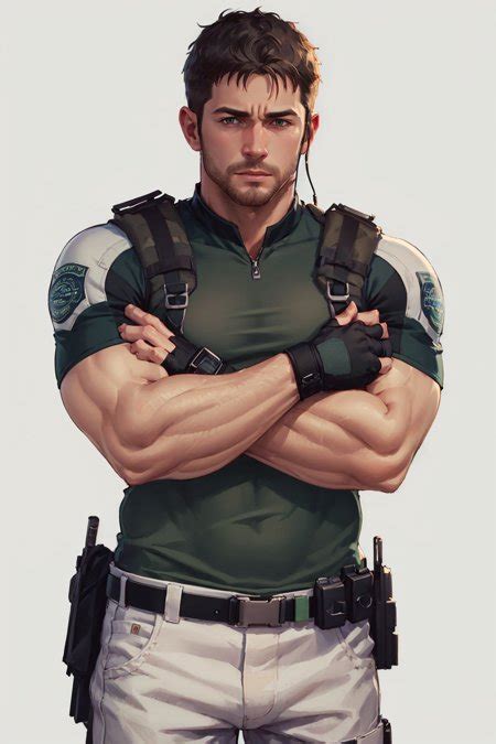 Ai Art Lora Model Chris Redfield Resident Evil Pixai