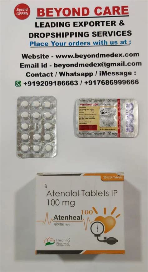 Atenolol Tablets 100 Mg At Best Price In India