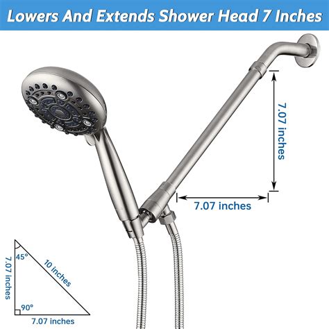 Buy G Promise Inches Shower Head Extension Arm Shower Arm Extension