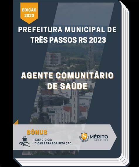 Apostila Agente Comunitário De Saúde Prefeitura De Três Passos Rs 2023