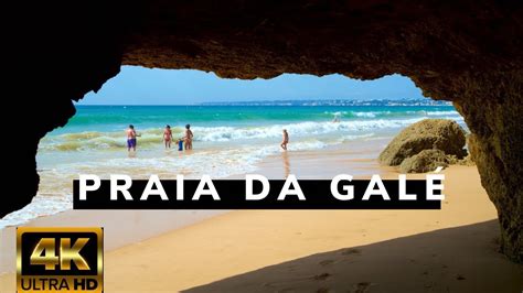 4k Paradise Beach Walk Praia Da Galé Portugal Beach Algarve 2022