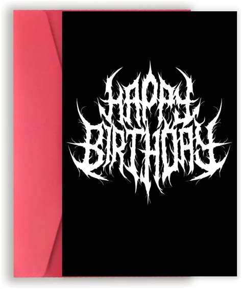 Amazon Fun Birthday Cards For Men Women Him Her Rock Out Punk