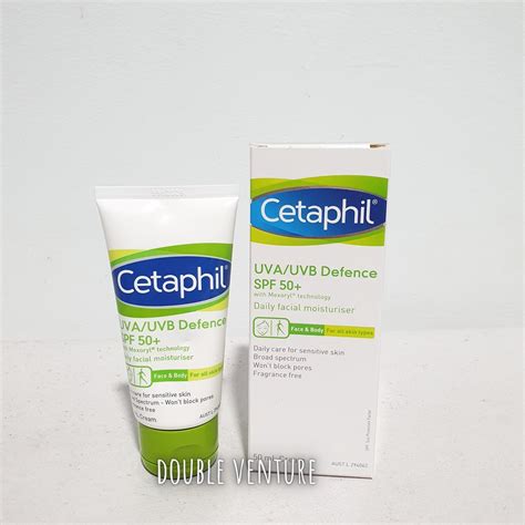 Cetaphil UVA UVB Defence SPF50 Daily Facial Moisturizer 50mL Shopee