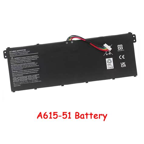 Laptop Battery For Acer Aspire 6 A615 51 A615 51g Ac14b8k 152v 3220mah