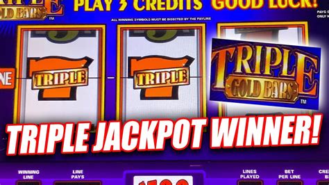 Triple Gold Bars High Limit Jackpot Wins A Massive Jackpot Slot