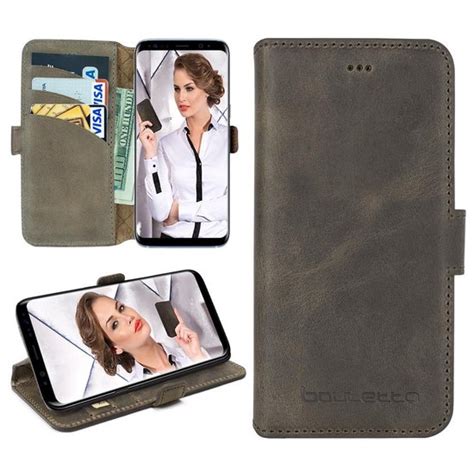 Bouletta Samsung Galaxy S Plus Leder Bookcase Hoesje Warm Stone