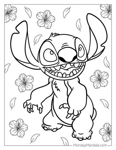 Pin By Spookypants On Color In Stitch Coloring Pages Disney