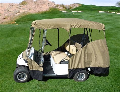 Formosa Covers 4 Person Golf Cart Driving Enclosure Premium Tight Weave ...