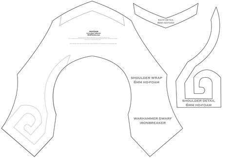 Printable Armor Eva Foam Templates