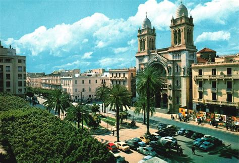 Cathedral Of St Vincent De Paul St Olivia Tunis Tunisia Vintage