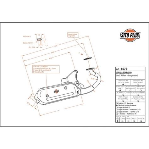 Ligne Complète LEOVINCE SITOPLUS ACIER APRILIA 50 SCARABEO 1998 Moto