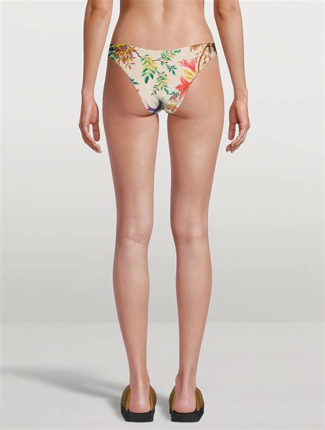 Zimmermann Tropicana Bikini Bottom In Floral Print Holt Renfrew