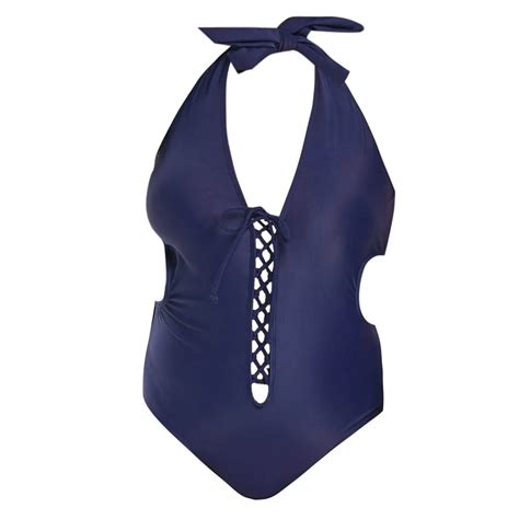 LIVA GIRL Sexy Women Solid Color Beach Swimsuit Monokini Bikini Set