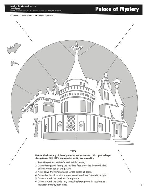 Haunted House (Pumpkin Stencil - Pumpkin Pattern - Pumpkin Template ...