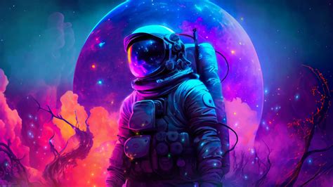 Astronaut Neon Planet 4K Live Wallpaper by livewallpaperspc on DeviantArt