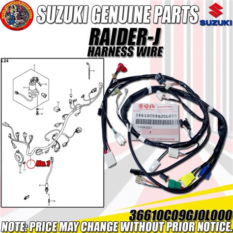 Raider J Harness Wire Sgp Genuine C Gj L Shopee Philippines