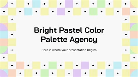 Bright Pastel Color Palette Agency Presentation