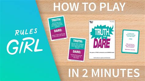 How To Play Truth Or Dare In 2 Minutes Rules Girl YouTube