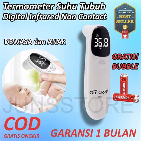 Jual Termometer Taff Omicron F Suhu Tubuh Digital Elfos Infrared Non