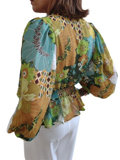 Floral Silk Chiffon Blouse