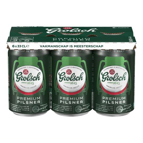 Grolsch Pilsener Tray 24 Blikjes X 33 Cl Sligro Nl