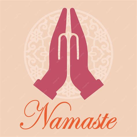 Premium Vector Hand Drawn Namaste Gesture